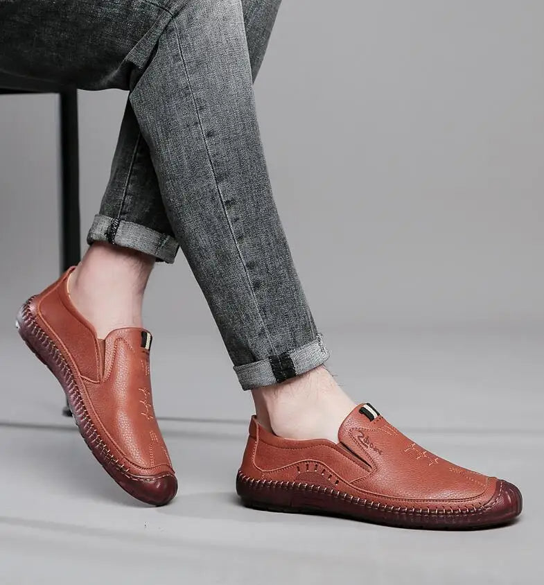 Sapato Mocassim Nobre Hombre Italian | Feito de Couro Legitímo