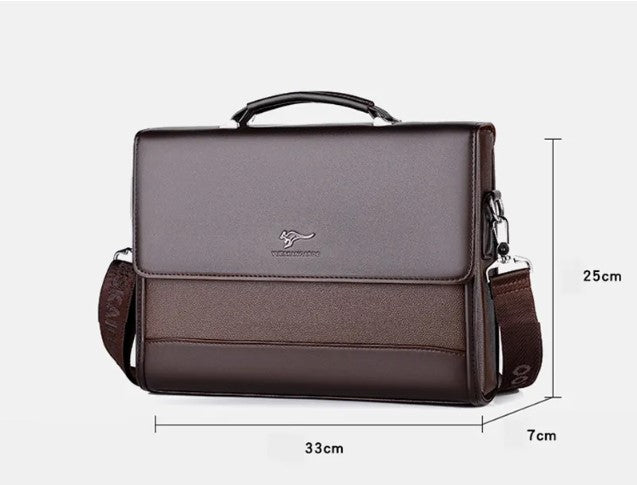 Bolsa Masculina  Nobre Hombre Briefcase - Bolsa em Couro, com Elegância e Super Espaçosa