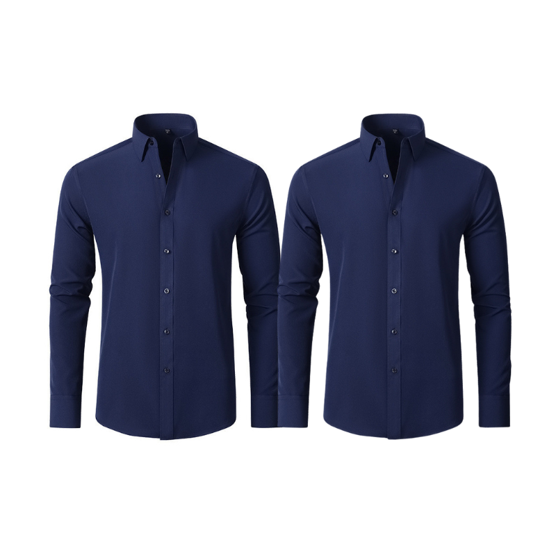 Pague 1 Leve 2 |  Camisa Social Ultra Tech Italian + Brinde Relogio Luxo