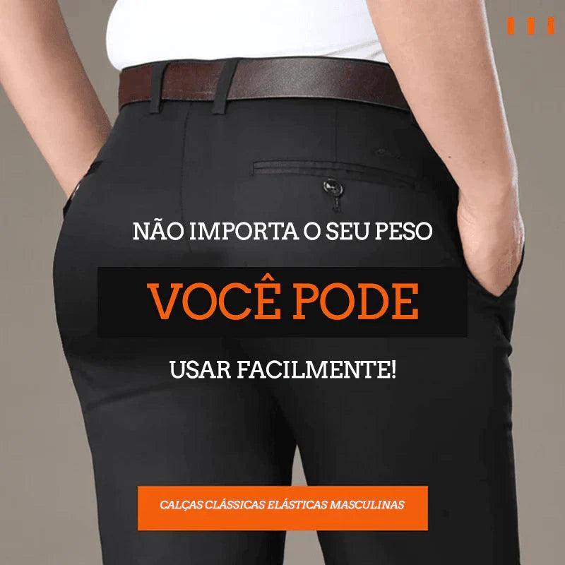 Calça Social Clássica Alfaiataria Gentleman 2024 + Brinde Cinto