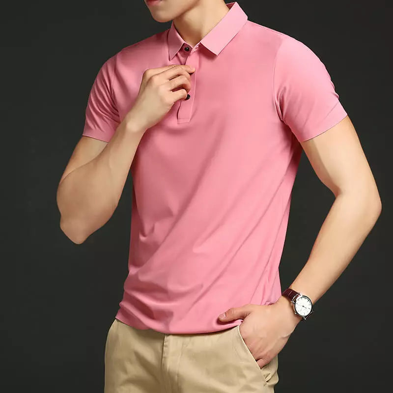 Camisa Gola Polo Nobre Hombre Ice Comfort com Tecido de Alta Tecnologia