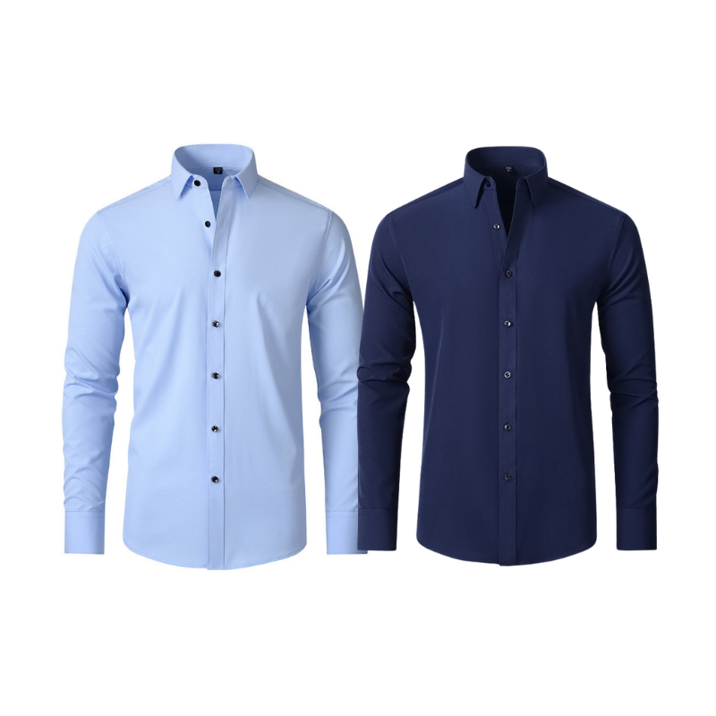 Pague 1 Leve 2 |  Camisa Social Ultra Tech Italian + Brinde Relogio Luxo