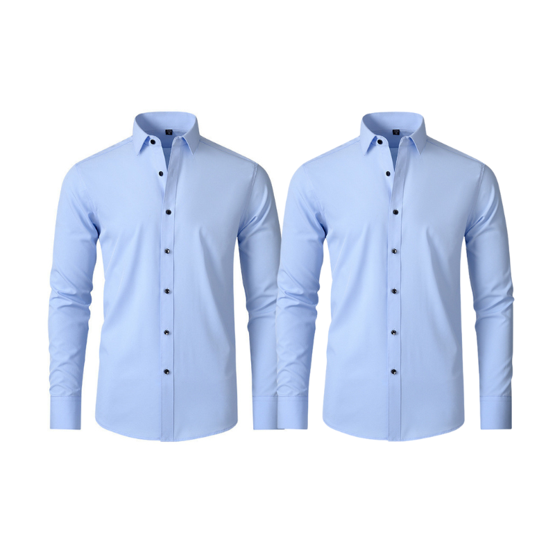 Pague 1 Leve 2 |  Camisa Social Ultra Tech Italian + Brinde Relogio Luxo