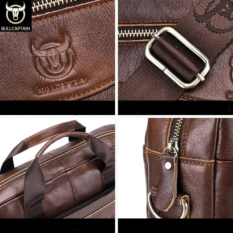 Bolsa Mascuina  Nobre Hombre Captain - Couro Legítimo, Multifuncional e Elegante