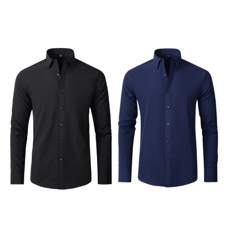 Pague 1 Leve 2 |  Camisa Social Ultra Tech Italian + Brinde Relogio Luxo