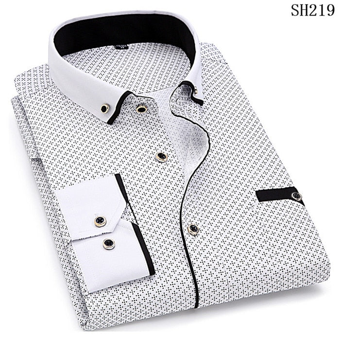 Camisa Social Masculina Nobre Hombre JouP com Estampa Diferenciada