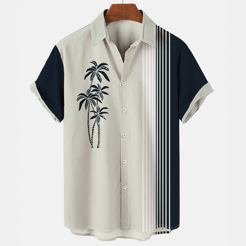 Camisa de Botões Estilo Havaiano para Curtir a Vida