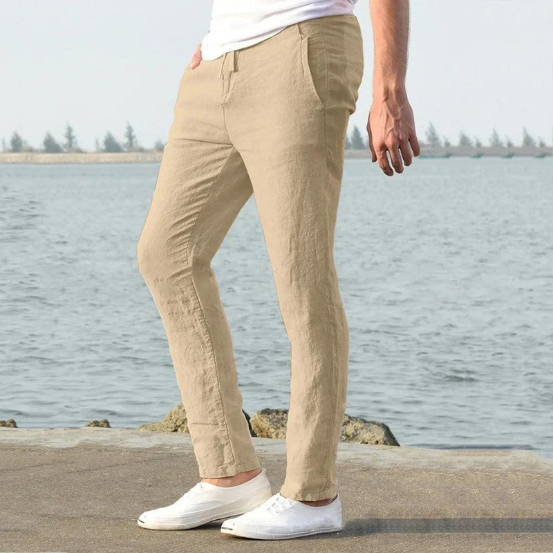 Calça Nobre hombre Slim Linho 100%