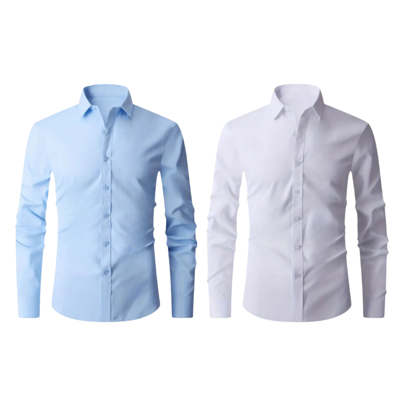 Pague 1 Leve 2 |  Camisa Social Ultra Tech Italian + Brinde Relogio Luxo