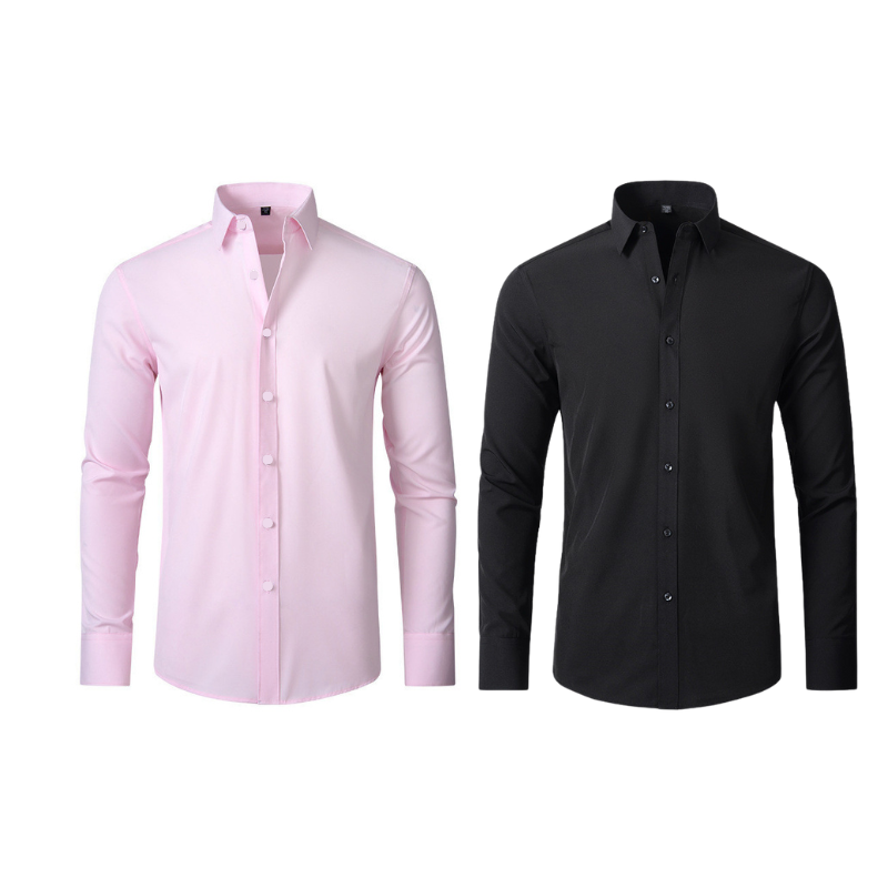 Pague 1 Leve 2 |  Camisa Social Ultra Tech Italian + Brinde Relogio Luxo