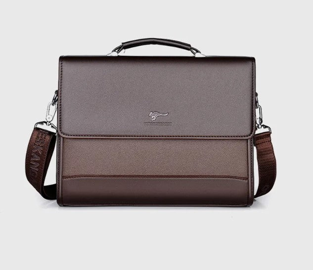 Bolsa Masculina  Nobre Hombre Briefcase - Bolsa em Couro, com Elegância e Super Espaçosa