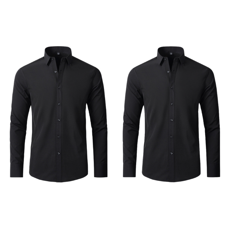 Pague 1 Leve 2 |  Camisa Social Ultra Tech Italian + Brinde Relogio Luxo