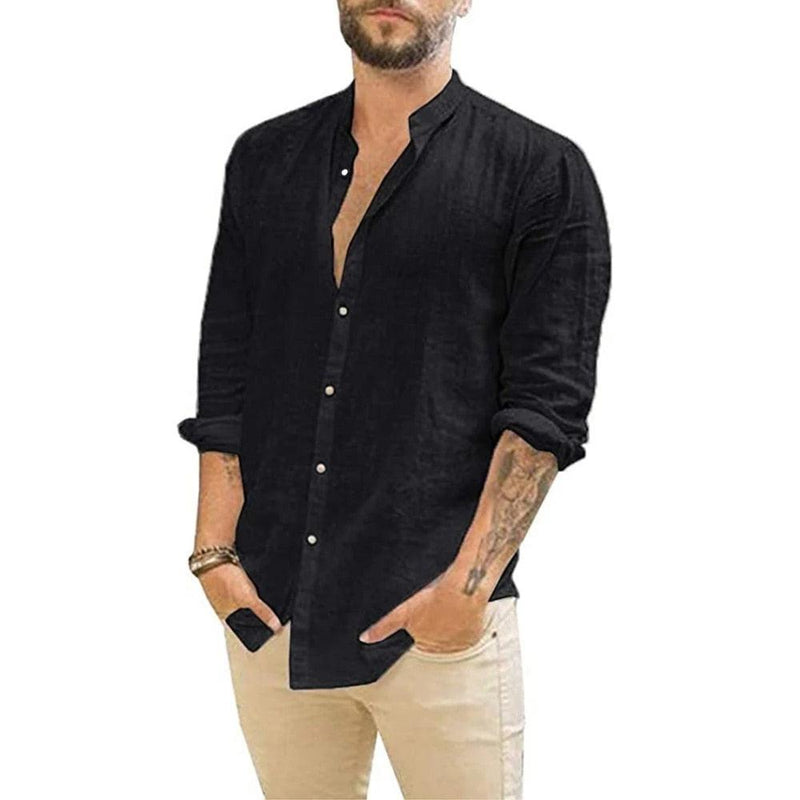 Camisa Masculina Social Manga longa de Linho - Estilo, Conforto e Suavidade - Nobre Hombre