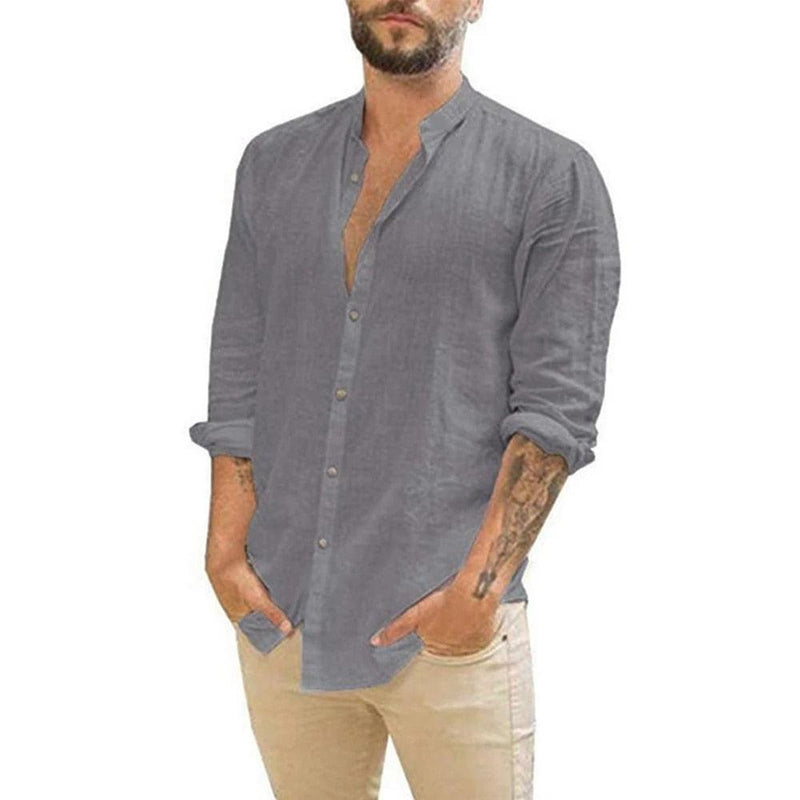 Camisa Masculina Social Manga longa de Linho - Estilo, Conforto e Suavidade - Nobre Hombre